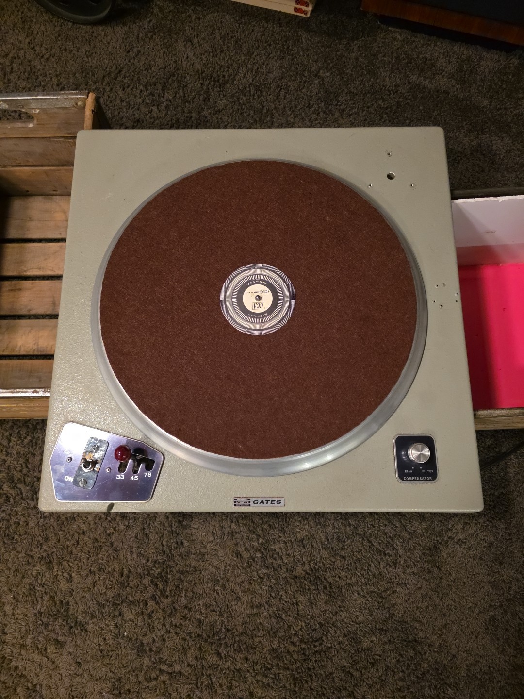 Gates CB 500 Transcription Turntable Runs