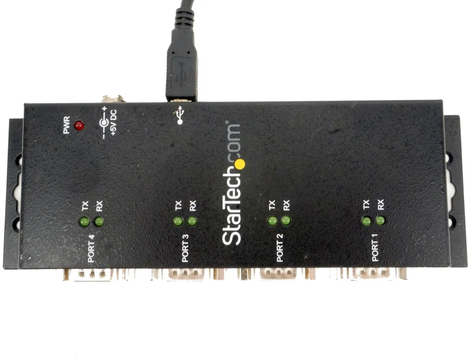 StarTech ICUSB2324I 4 Port USB to DB9 RS232 Serial Adapter Hub - Image 3 of 4