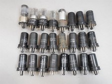 USED - Mixed Lot of 24 Vintage Vacuum Tubes Ham Radio, TV, Audio, Amplifier