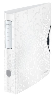 Leitz Qualitäts-Ordner A4 Active 180° WOW 6,5cm Gummiband Weiß 11070001 1 Stück