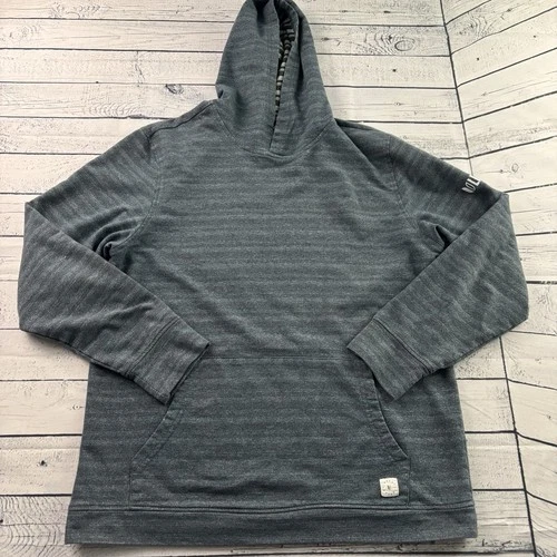 Linksoul Lightweight Reverse Stripe Golf Pullover Hoodie Men's Large Gray