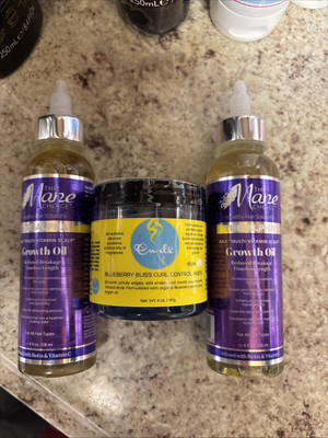 THE MANE CHOICE Hair Growth Oil Multi-Vitamin Scalp Set Of Two Bliss Curl Paste