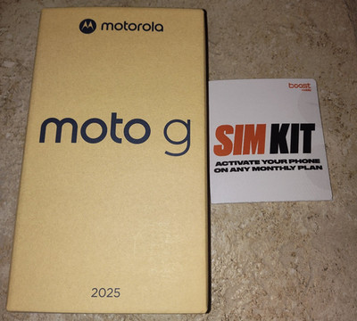 Motorola  Moto G  5G Boost Mobile Smartphone (2025) 128GB,  Includes Sim Kit NEW