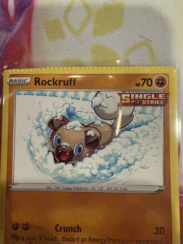 Pokemon Rockruff 86/203 Pokémon TCG Chilling Reign Crimp Error Pokemon - Picture 2 of 4