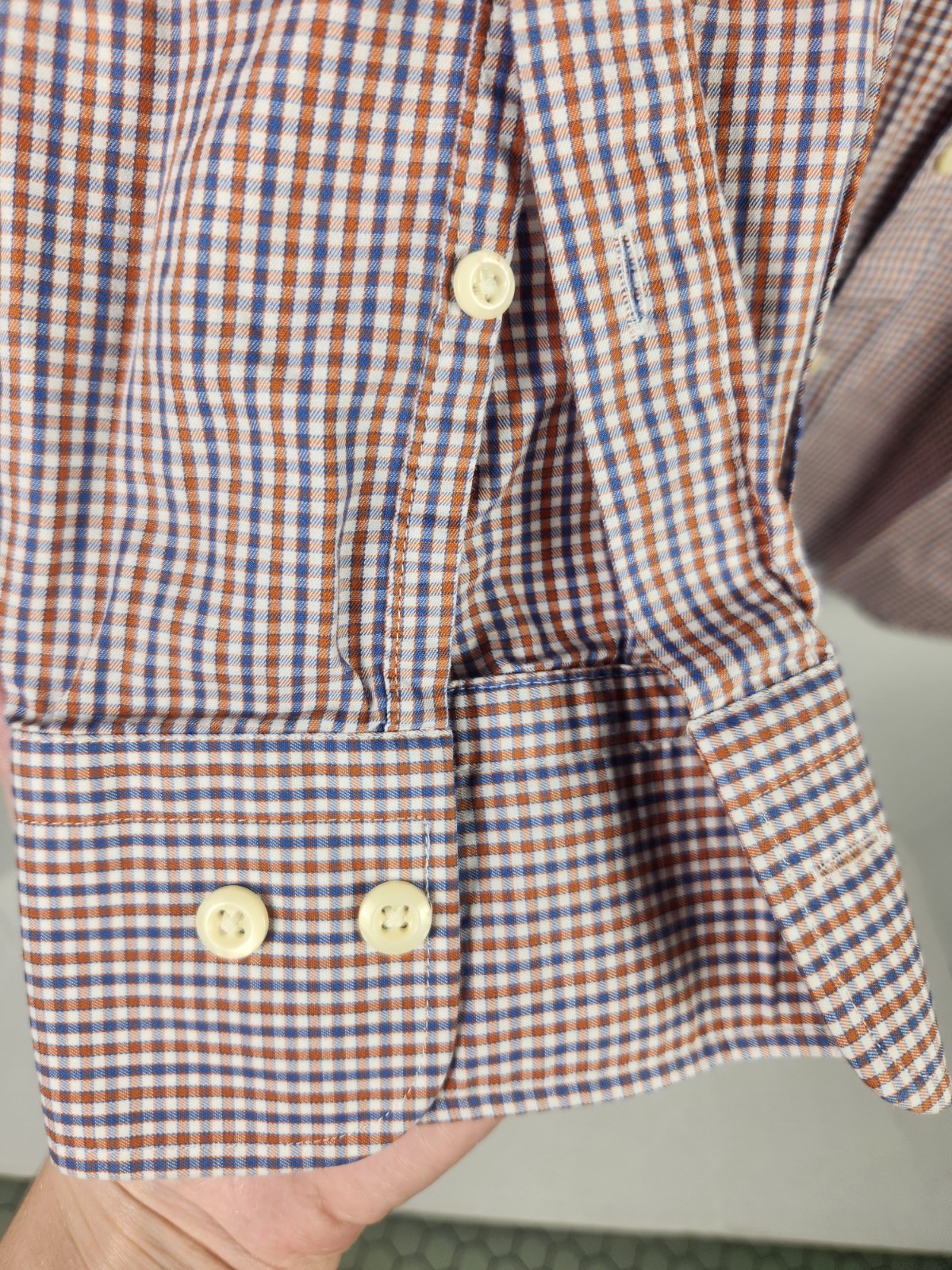 Peter Millar - Plaid Button Up Collared Cotton Lo… - image 4