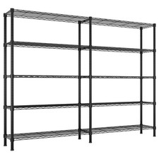 Adjustable Storage Shelves 1500LBS NSF Wire Shelving Unit 5 Tier Metal Shelving