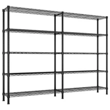Adjustable Storage Shelves 1500LBS NSF Wire Shelving Unit 5 Tier Metal Shelving