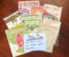 #1 LOT......Vintage Sheet Music (pre 1900 - 1930's) YOU PICK  ALL at 99cents
