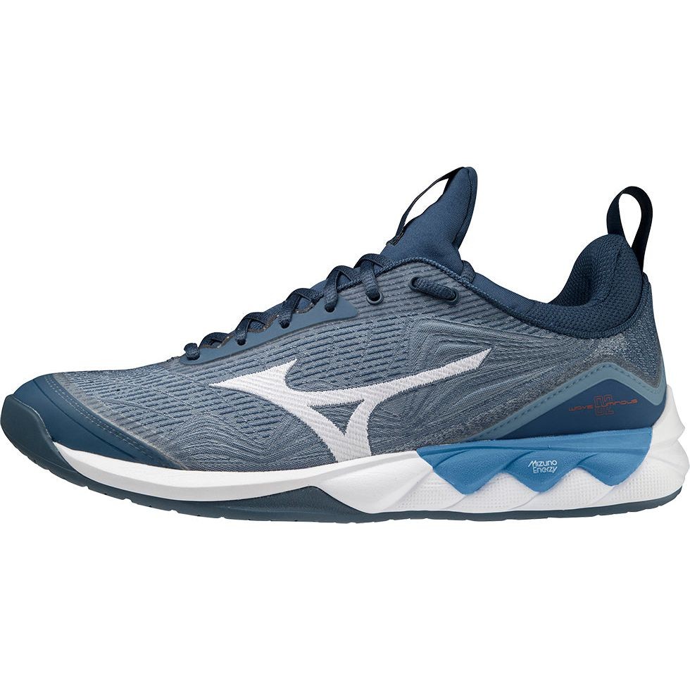 Mizuno Wave Luminous Court Shoes Blue Netball Sports Training Comfort  Trainers