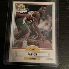 Gary Payton Rookie 1990-91 Fleer Update #U-92 RC Seattle SuperSonics Centered