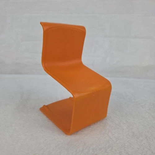 Vintage 1973 Mattel Barbie Orange Mod Chair Plastic Furniture Fast Shipping!