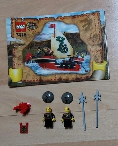 LEGO Adventurers: Orient Expedition Emperor's Ship 7416 Instructions & Minifigs