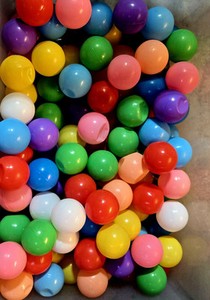 100 Balls for Ball Pit 2.2" Soft Plastic Phthalate & BPA Free 9 Colors Toys