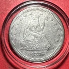 1876S US Seated LIBERTY SILVER Quarter! "San Francisco" Mint! Choice FINE Detail