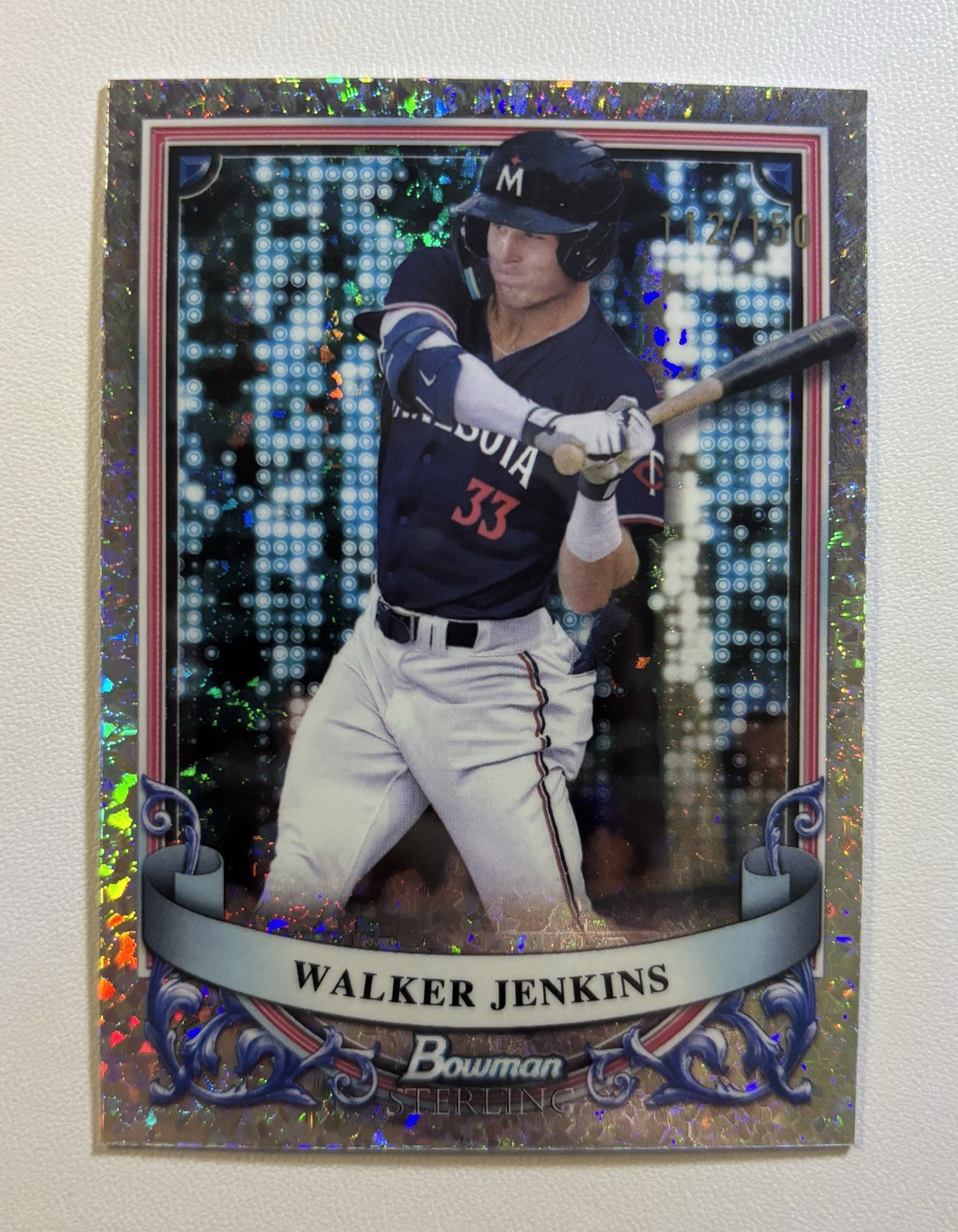 2024 Bowman Sterling Walker Jenkins Mini Diamond Refractor Rookie /150 #BSP-24