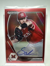2021 Panini Prizm Draft Picks Red Prizm Auto /50 Sam Bachman #PDP9 Auto