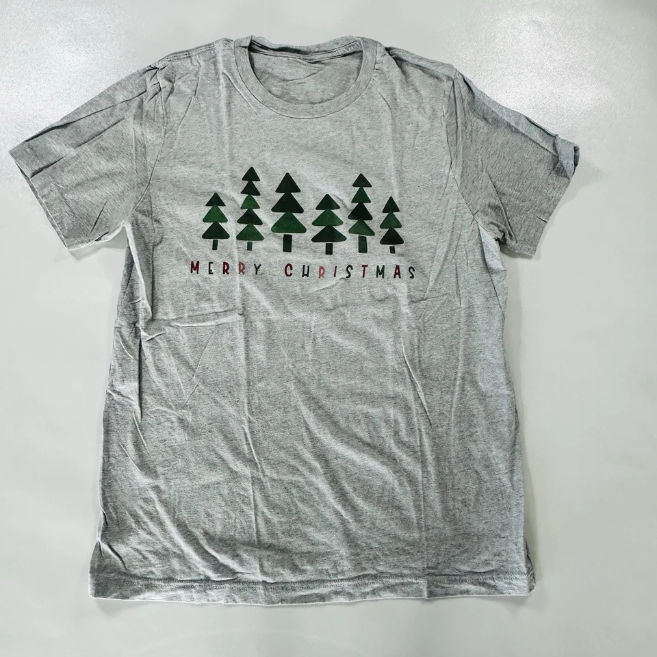 Gymboree Men’s XL Christmas Pajamas Set Red White Christmas Trees - Image 3 of 4