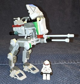 2005 RETIRED LEGO 7250 Star Wars Clone Scout Walker Complete! w/ Box, Manual