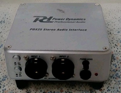PD-X25 USB AUDIO INTERFACE - 2-KANAL DJ DI BOX ZUM AUFNEHMEN & MISCHEN SCHNÄPPCHEN 