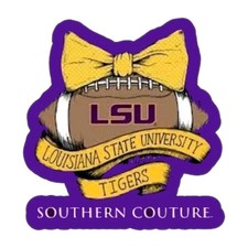 LSU Tigers Sticker NCAA Football Die Cut Laminated