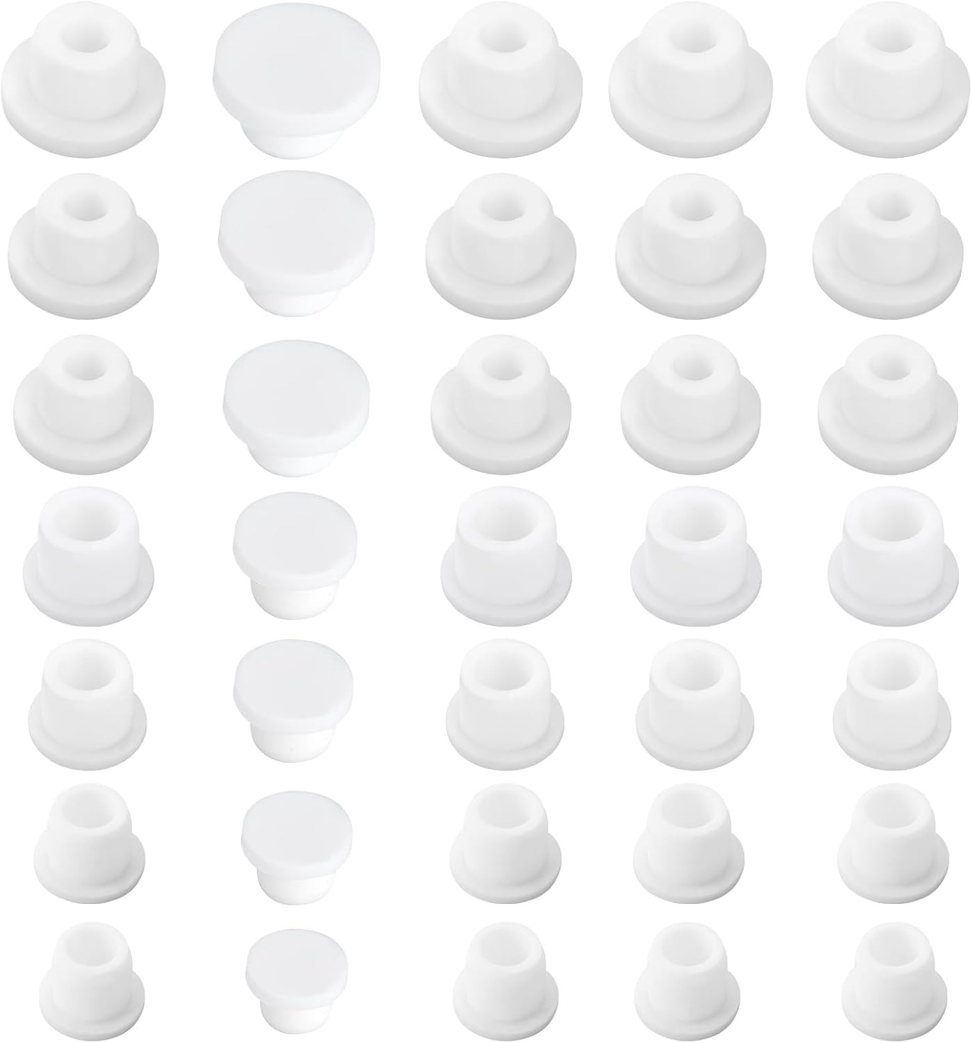 35 Pcs Silicone Salt and Pepper Shaker Stoppers, Reusable Salt Shaker Plugs Stop