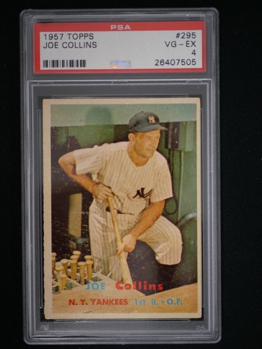 1957 Topps #295 Joe Collins PSA 4