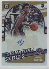 2021-22 Panini Donruss Optic Signature Series Holo Prizm Herbert Jones Auto he0