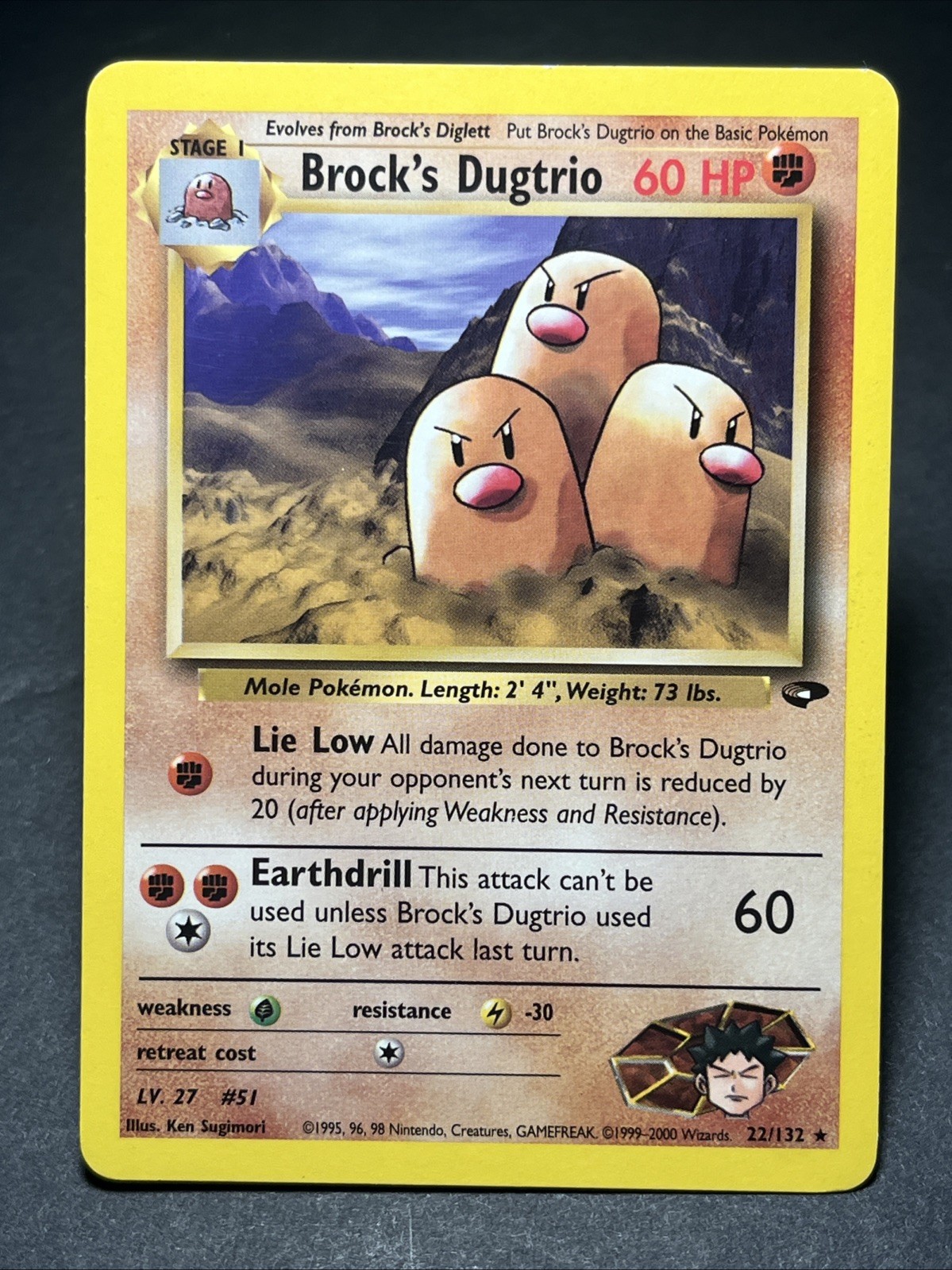 Brock's Dugtrio 22/132 Gym Challenge Regular