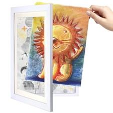 Mkitnvy Cornici Disegni Per Bambini(Bianco),Quadri Porta Disegni Cornici Ar