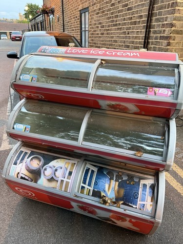 Walls Ice Cream Display Freezer 3 Tier For Metal Recycling/Parts Not Working