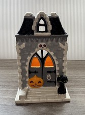 Bath  Body Works Soap Dispenser Holder Halloween Haunted House Black Cat