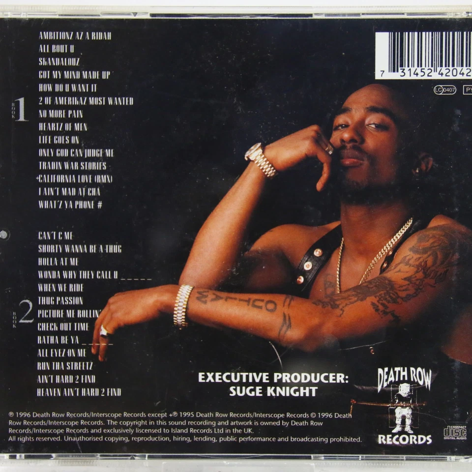 Music Musik Album CD 2Pac – All Eyez On Me Sehr Gut - Bild 2 von 2