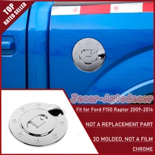 Chrome Exterior Filler Fuel Door Tank Gas Cap Cover Trim For Ford F150 2004-2008