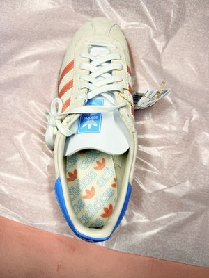 Adidas Munchen 24 11 1/2 Men's White Pink Baby Blue Sneakers