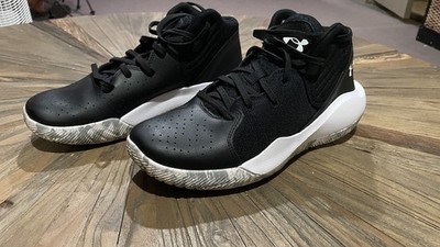 Under Armour Boys Jet 21 Black Basketball Shoes Sneakers Size 7Y