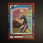 2024 Panini Donruss - Rated Rookie Drake Maye #379 Optic Preview Red Wave (RC)