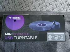 Vibe Sound Mini Portable Usb Turntable - Record Player With RCA And Usb Outlets