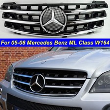 Front Grill For 2005-2008 Mercedes Benz Ml Class W164 Ml320 Ml350 Black Wemblem Front Grill For 2005-2008 Mercedes Benz Ml Class W164 Ml320 Ml350 Black Wemblem