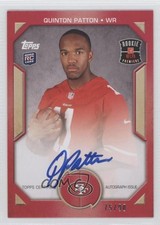 2013 Topps Rookie Premiere Auto 75/90 Quinton Patton #RPA-QP Auto 9xt