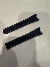 Cinturino orologio Omega in gomma blu navy per 43mm Seamaster Aqua Terra 150M 21mm