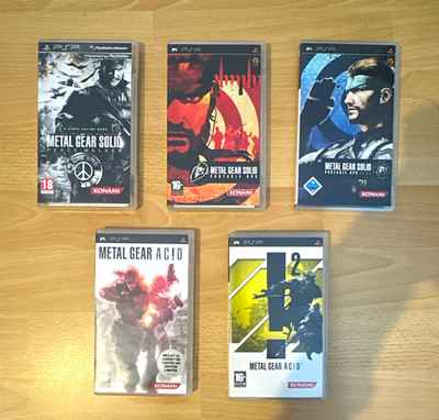 Konami Metal Gear Solid 5x - Sony PSP: Peace Walker, Ac!d 1+2, OPS, OPS plus