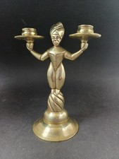 Art Deco Brass Chandelier by Albert Gustav Bunge