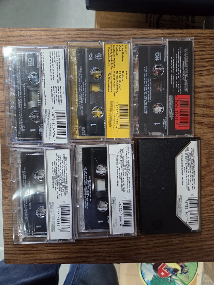 6 Jimmy BUFFETT VINTAGE CASSETTE TAPES LOT OF 6 Foto 2 de 2