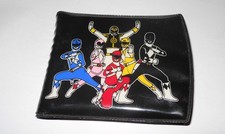 Vintage 1995 Mighty Morphin Power Rangers Vinyl Wallet Complete Black Saban