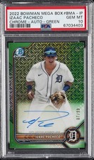 2022 BOWMAN MB CHROME AUTOS GREEN REFRACTOR #IP IZAAC PACHECO 7/99 PSA 10 AUTO