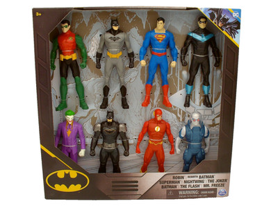 Spin Master DC Batman 8 Pack Actionfiguren 15 cm Set u.a. Robin, Superman *NEU*
