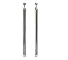 7 Sections Telescopic 74cm AM FM Antenna Portable Radio Stereo Replacement 2Pcs