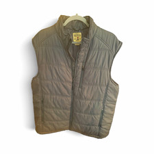 RedHead Mens Gray Quilted Puffer Vest XL Full Zip Zipped Pockets RHF20-7720W