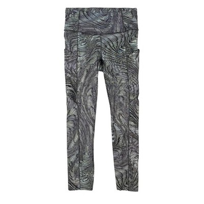 Lululemon Fast and Free High Rise Crop Leggings Women 4 W6BE1S Blue Multi Pocket