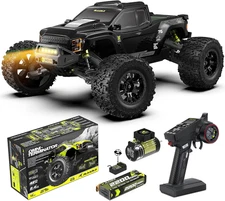1/10 Brushless RC Cars, Monster Truck, 50+ MPH, 4WD, Waterproof, Carbon Fiber, B